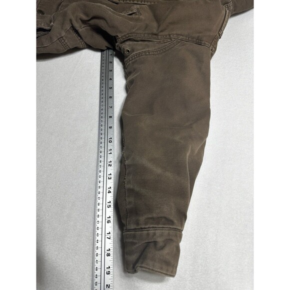 Cabela's Womens Brown Jacket Lined Sherpa Full Zip Collared Zip Size Small FLAWS - Picture 9 of 11